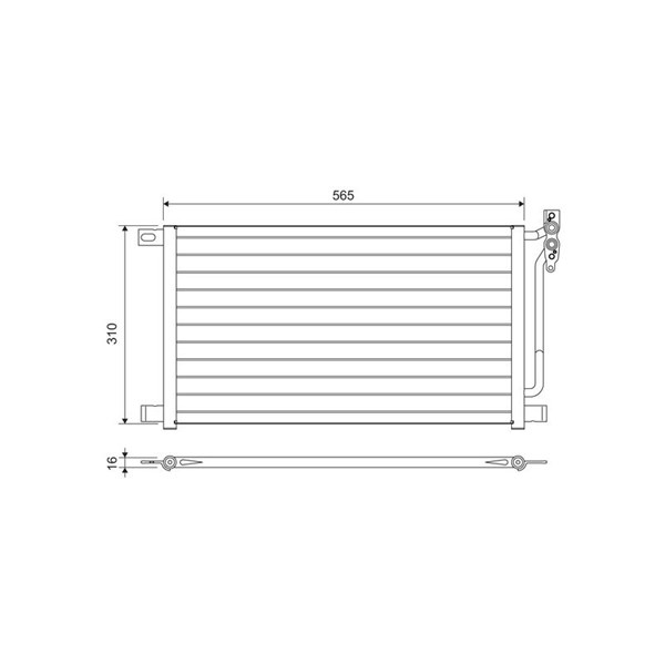 Kondensor, klimatanläggning, Fram Valeo 817405 VALEO Kondensor, klimatanläggning, Fram Valeo 817405 VALEO