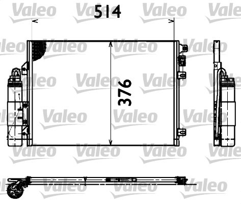 Kondensor, klimatanläggning Valeo 817428 VALEO