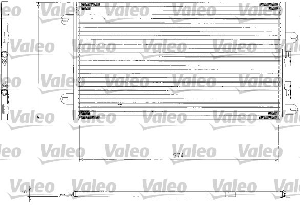 Kondensor, klimatanläggning Valeo 817463 VALEO