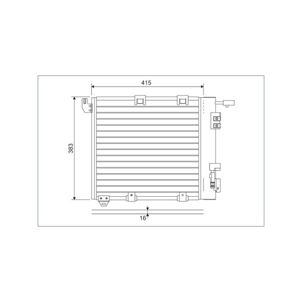 Kondensor, klimatanläggning Valeo 817506 VALEO