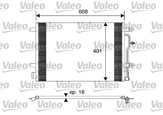 Kondensor, klimatanläggning Valeo 817569 VALEO
