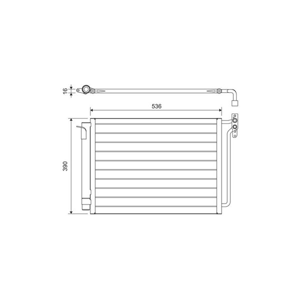 Kondensor, klimatanläggning Valeo 817575 VALEO