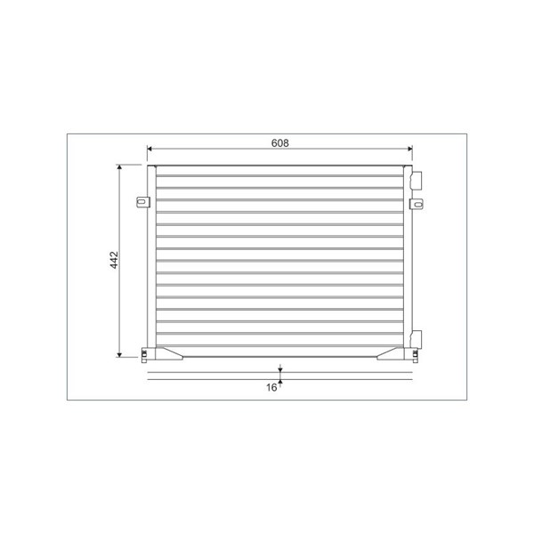 Kondensor, klimatanläggning, Fram Valeo 817577 VALEO