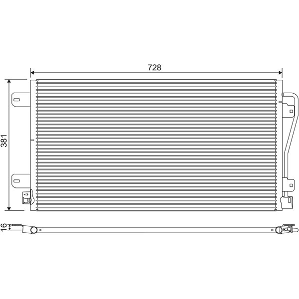 Kondensor, klimatanläggning Valeo 817601 VALEO