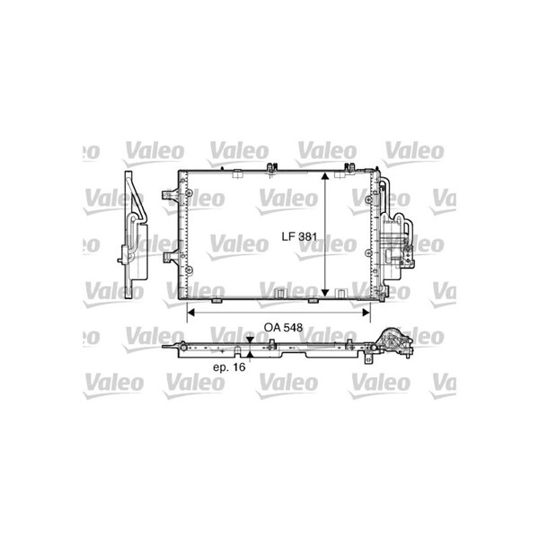 Kondensor, klimatanläggning Valeo 817609 VALEO