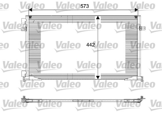 Kondensor, klimatanläggning Valeo 817644 VALEO