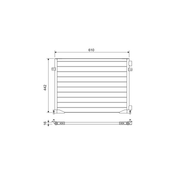 Kondensor, klimatanläggning Valeo 817644 VALEO