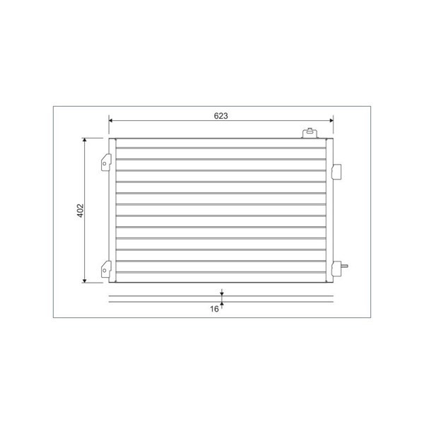 Kondensor, klimatanläggning Valeo 817646 VALEO