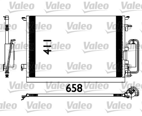 Kondensor, klimatanläggning Valeo 817647 VALEO
