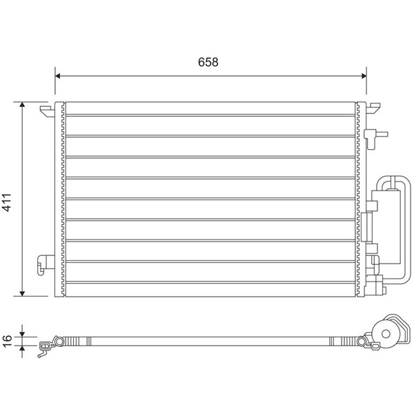 Kondensor, klimatanläggning Valeo 817647 VALEO