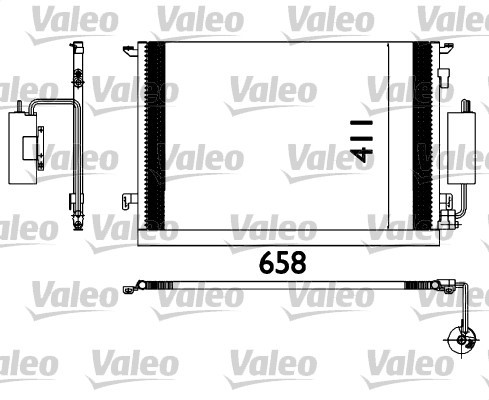 Kondensor, klimatanläggning Valeo 817648 VALEO