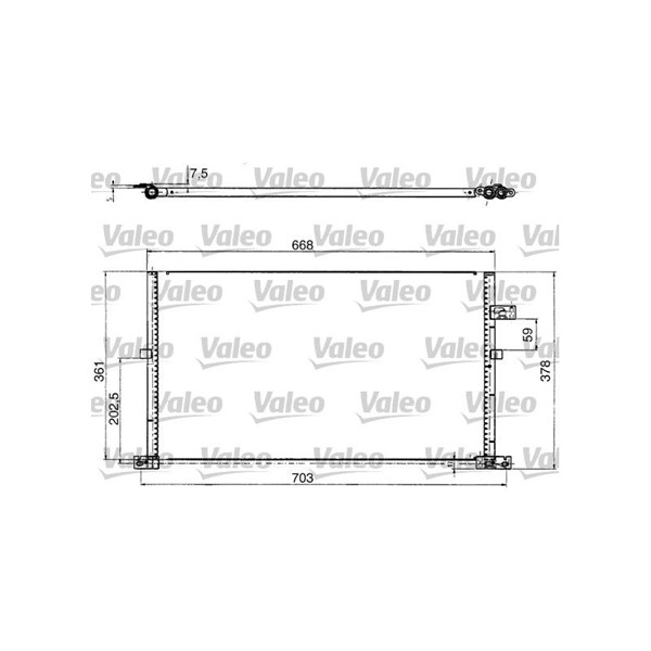 Kondensor, klimatanläggning Valeo 817657 VALEO