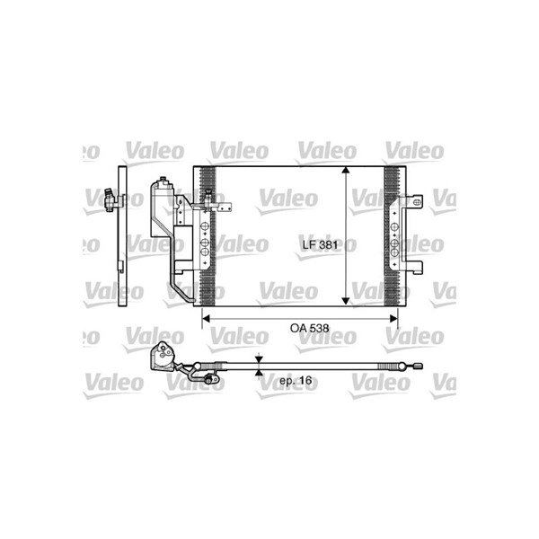 Kondensor, klimatanläggning, Fram Valeo 817659 VALEO