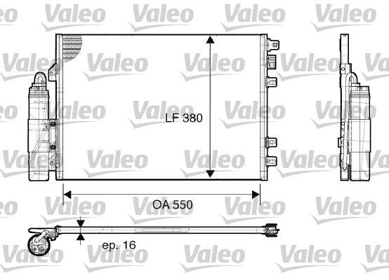 Kondensor, klimatanläggning Valeo 817661 VALEO Kondensor, klimatanläggning Valeo 817661 VALEO
