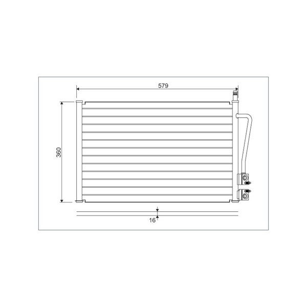 Kondensor, klimatanläggning, Fram Valeo 817664 VALEO