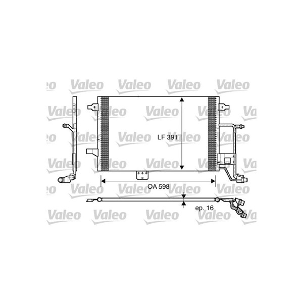 Kondensor, klimatanläggning, Fram Valeo 817665 VALEO