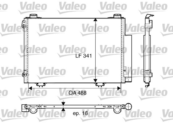 Kondensor, klimatanläggning Valeo 817674 VALEO