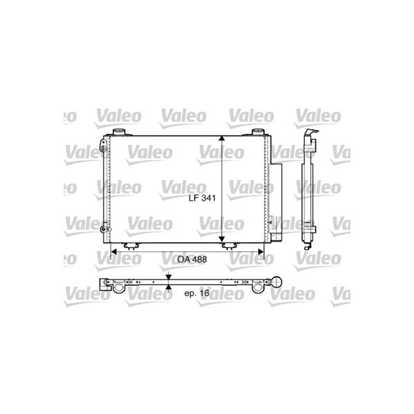 Kondensor, klimatanläggning Valeo 817674 VALEO