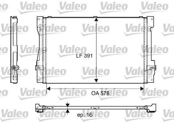 Kondensor, klimatanläggning Valeo 817675 VALEO
