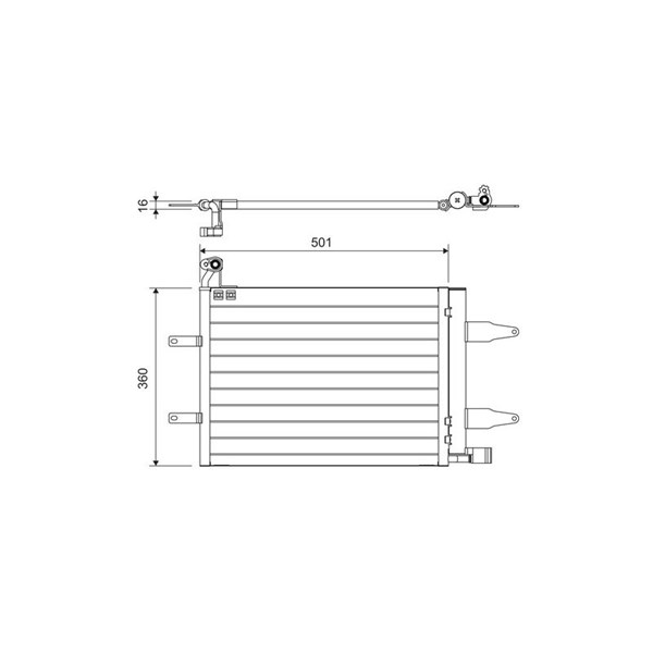 Kondensor, klimatanläggning Valeo 817686 VALEO