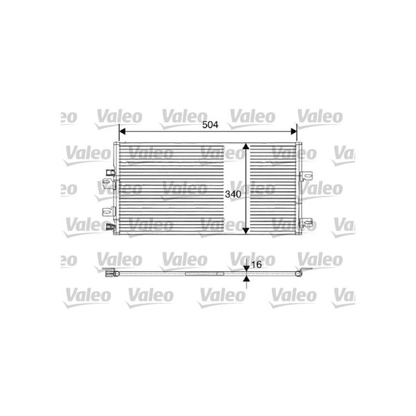 Kondensor, klimatanläggning Valeo 817687 VALEO