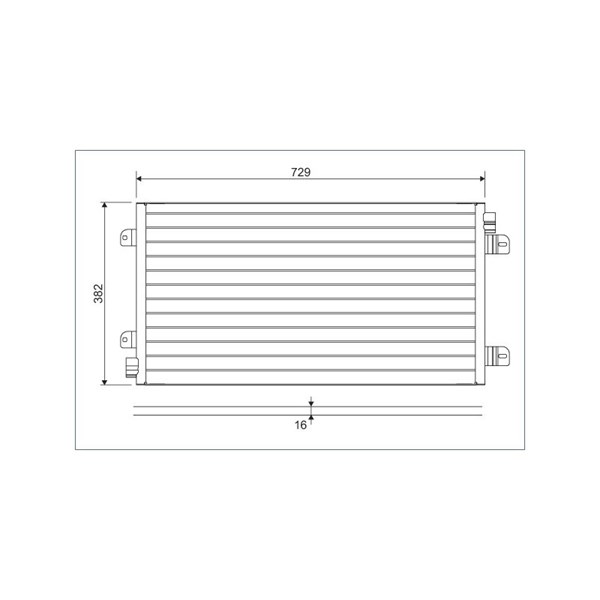 Kondensor, klimatanläggning Valeo 817689 VALEO