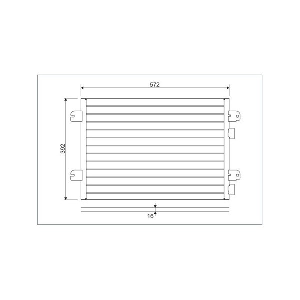 Kondensor, klimatanläggning, Fram Valeo 817701 VALEO