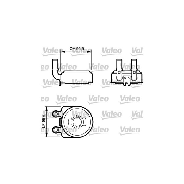 Oljekylare, motor Valeo 817705 VALEO