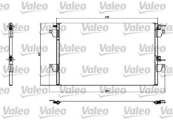 Kondensor, klimatanläggning Valeo 817731 VALEO