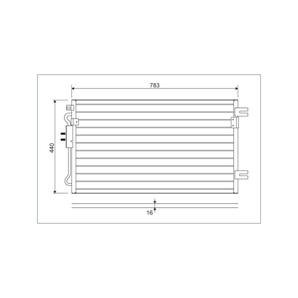 Kondensor, klimatanläggning, Fram Valeo 817739 VALEO Kondensor, klimatanläggning, Fram Valeo 817739 VALEO