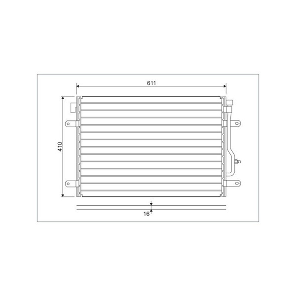 Kondensor, klimatanläggning Valeo 817741 VALEO