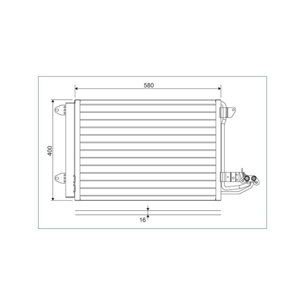 Kondensor, klimatanläggning Valeo 817777 VALEO