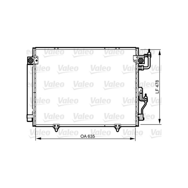Kondensor, klimatanläggning Valeo 817790 VALEO