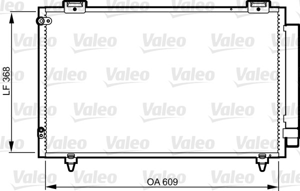 Kondensor, klimatanläggning Valeo 817805 VALEO