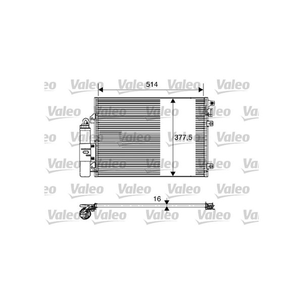 Kondensor, klimatanläggning Valeo 817827 VALEO