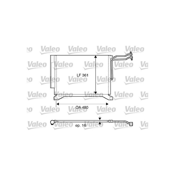Kondensor, klimatanläggning Valeo 817837 VALEO