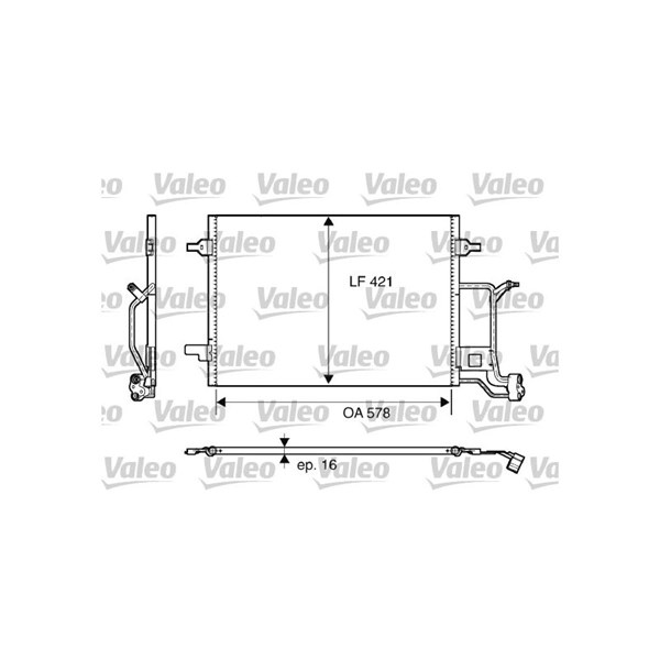 Kondensor, klimatanläggning Valeo 817840 VALEO