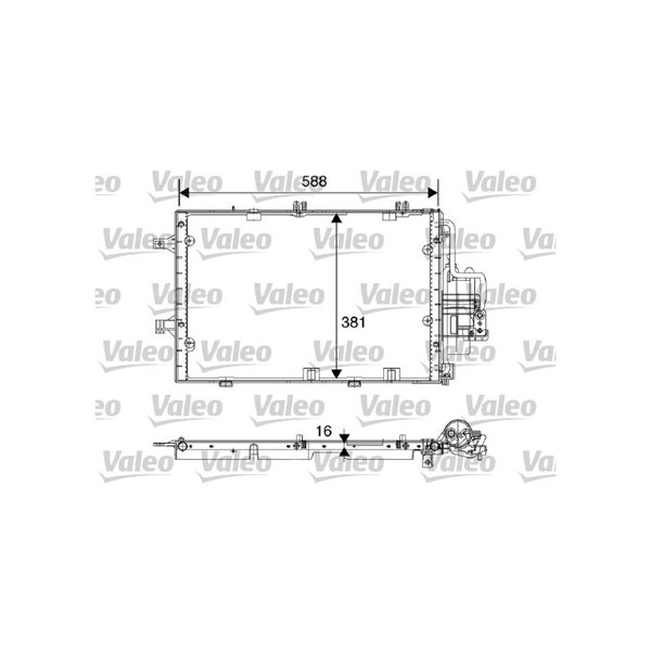 Kondensor, klimatanläggning Valeo 817843 VALEO