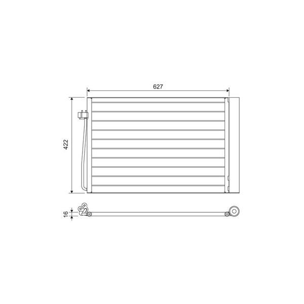 Kondensor, klimatanläggning Valeo 817850 VALEO