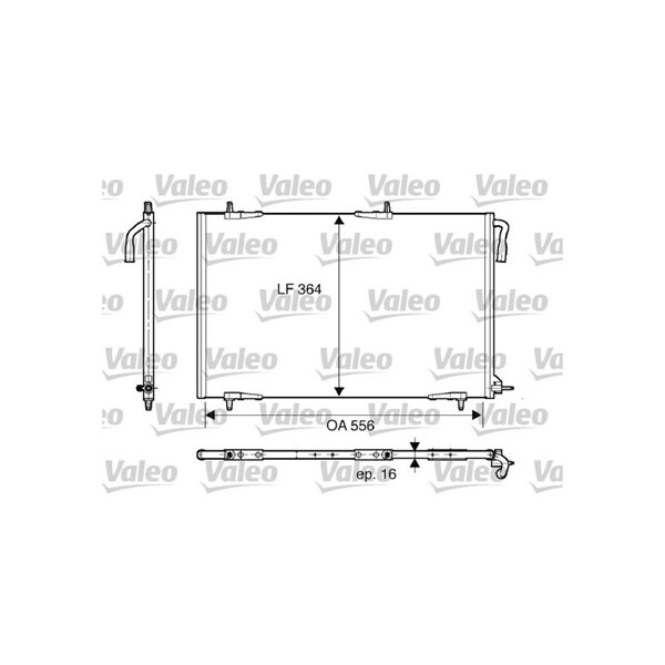 Kondensor, klimatanläggning Valeo 818000 VALEO