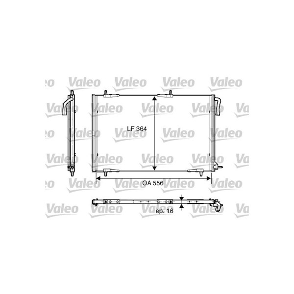 Kondensor, klimatanläggning Valeo 818001 VALEO