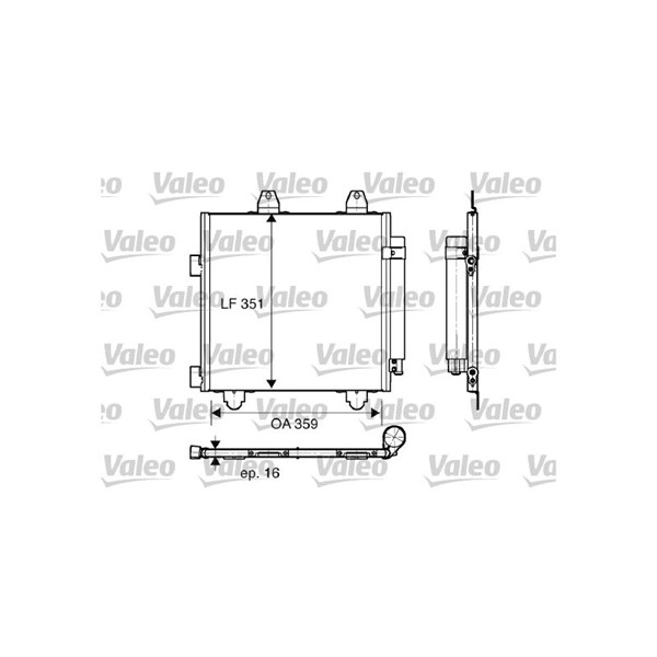 Kondensor, klimatanläggning Valeo 818014 VALEO