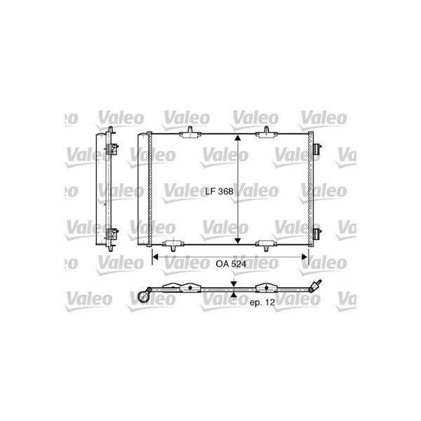 Kondensor, klimatanläggning Valeo 818015 VALEO