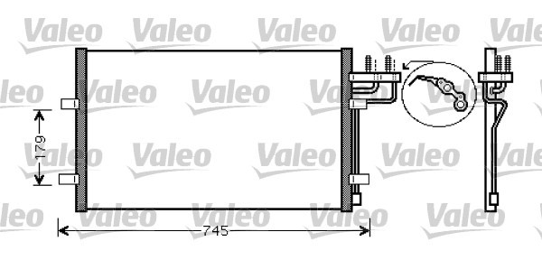 Kondensor, klimatanläggning Valeo 818046 VALEO