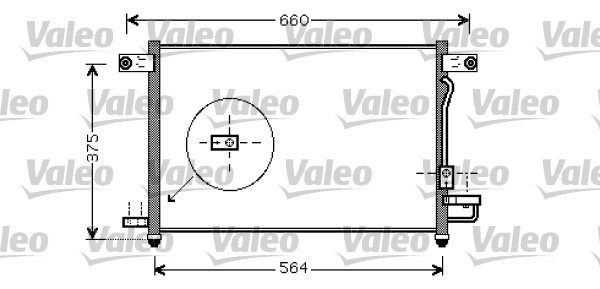 Kondensor, klimatanläggning Valeo 818061 VALEO