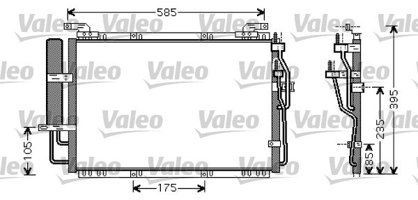 Kondensor, klimatanläggning Valeo 818075 VALEO