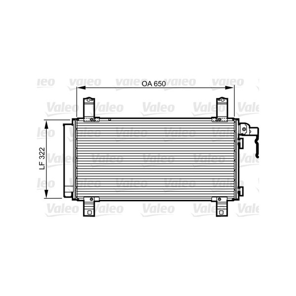 Kondensor, klimatanläggning Valeo 818090 VALEO