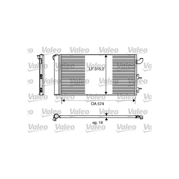 Kondensor, klimatanläggning Valeo 818162 VALEO