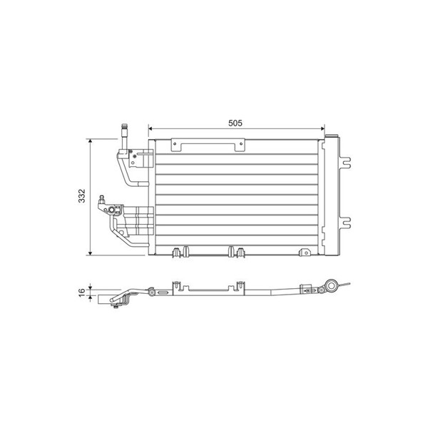 Kondensor, klimatanläggning Valeo 818168 VALEO