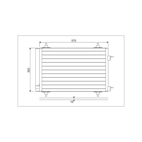Kondensor, klimatanläggning Valeo 818170 VALEO